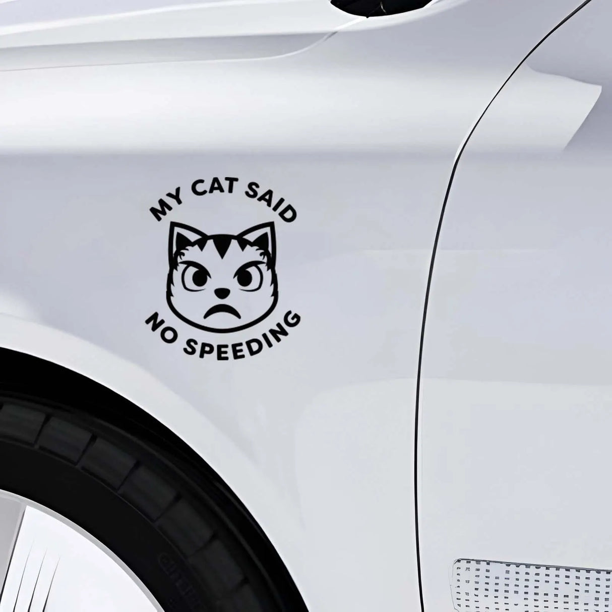 My Cat Said No Speeding Decal