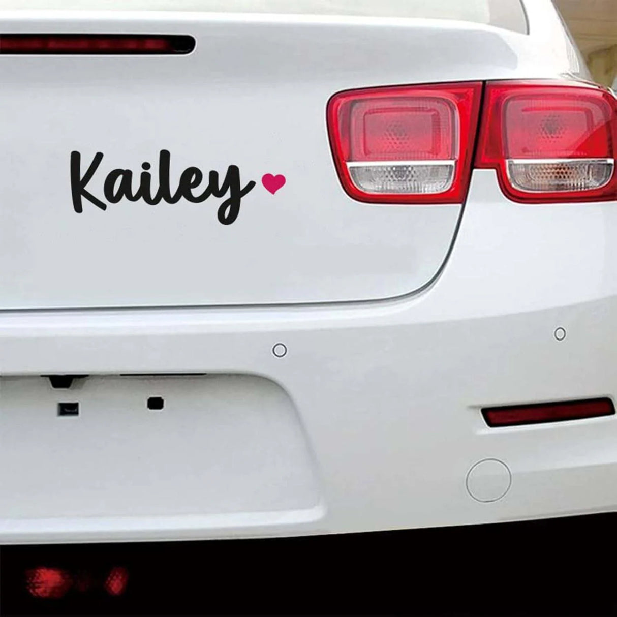 Custom Name Heart Decal
