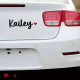 Custom Name Heart Decal