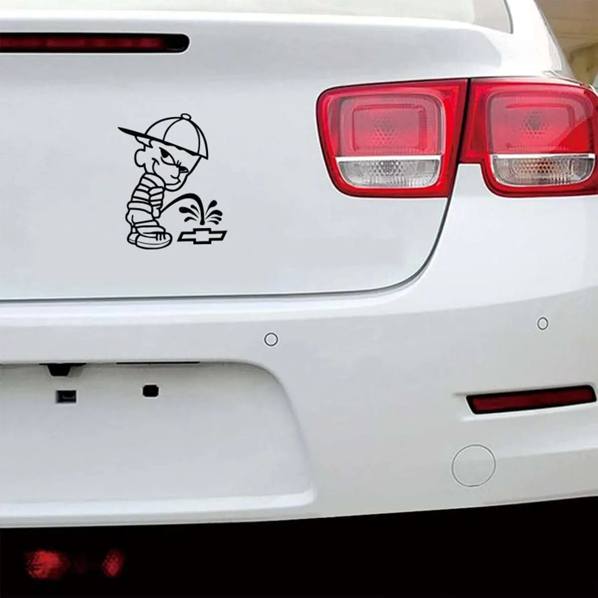 Funny Chevy Peeing Decal
