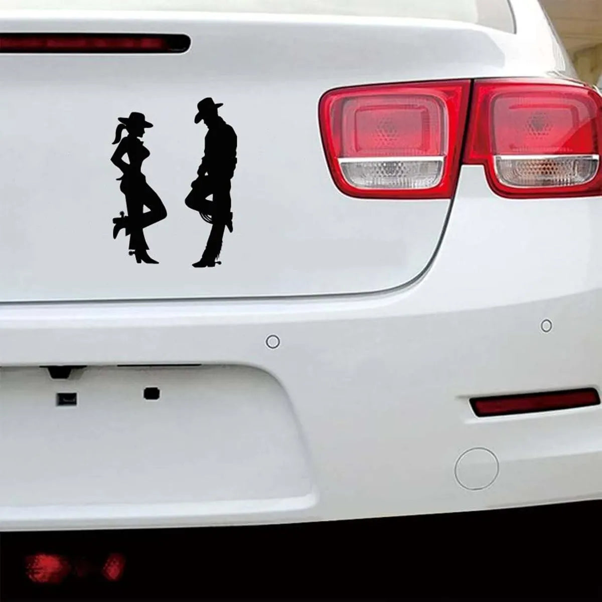 Cowboy & Cowgirl Silhouette Decal