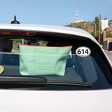 Custom Area Code Oval Decal