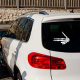 Skeleton Hand Pointing Decal