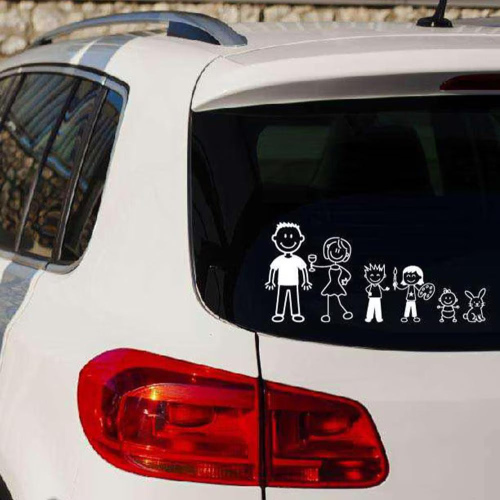 Stick Figure Family Decal