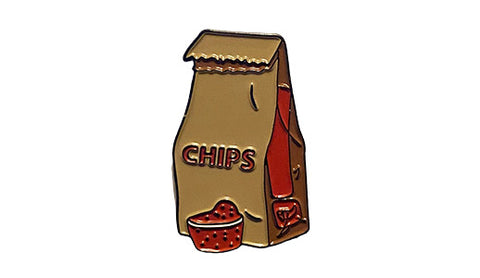 chips and salsa enamel pin