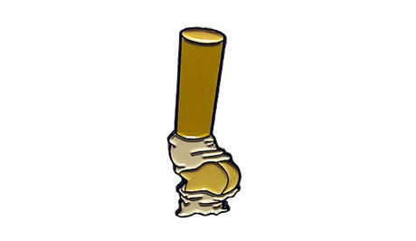 cigerette butt soft enamel pin