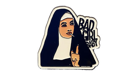 bad girl baby enamel pin